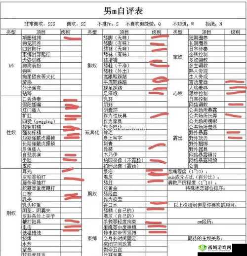 s 给 m 的任务表：包含具体任务事项与要求的详细列表